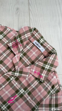FLANNEL - PINK & OLIVE