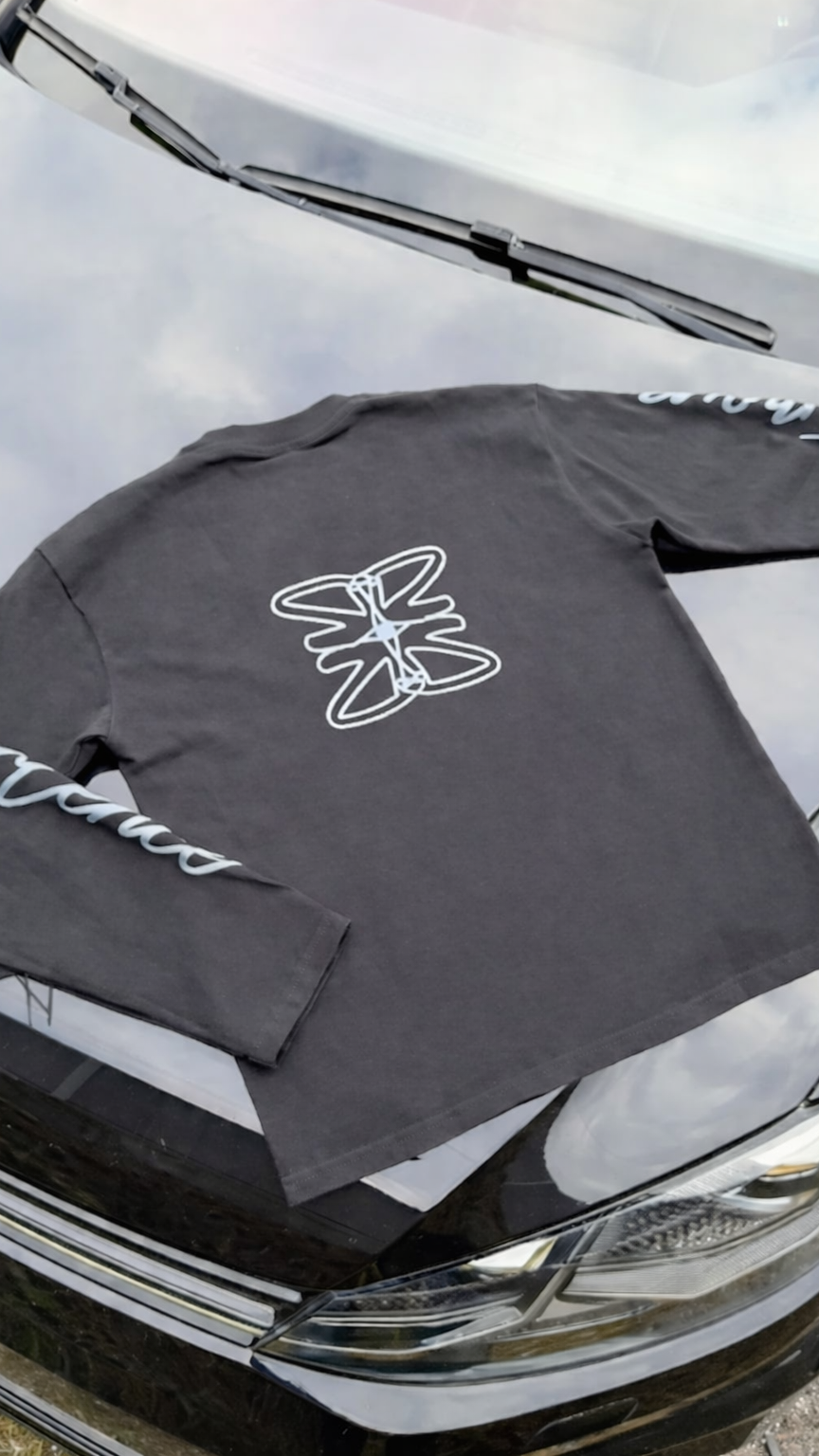 JMIS LONGSLEEVE - BLACK & GREY