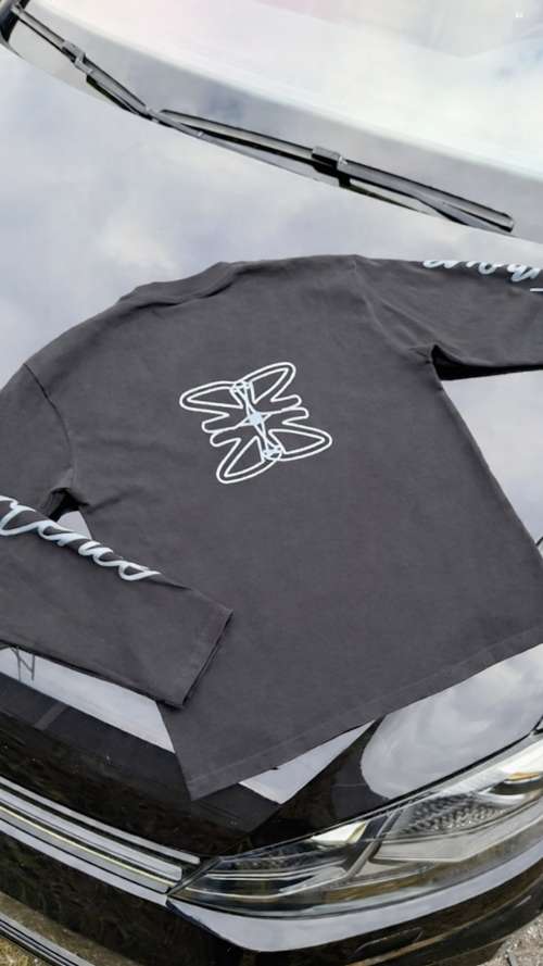 JMIS LONGSLEEVE - BLACK & GREY